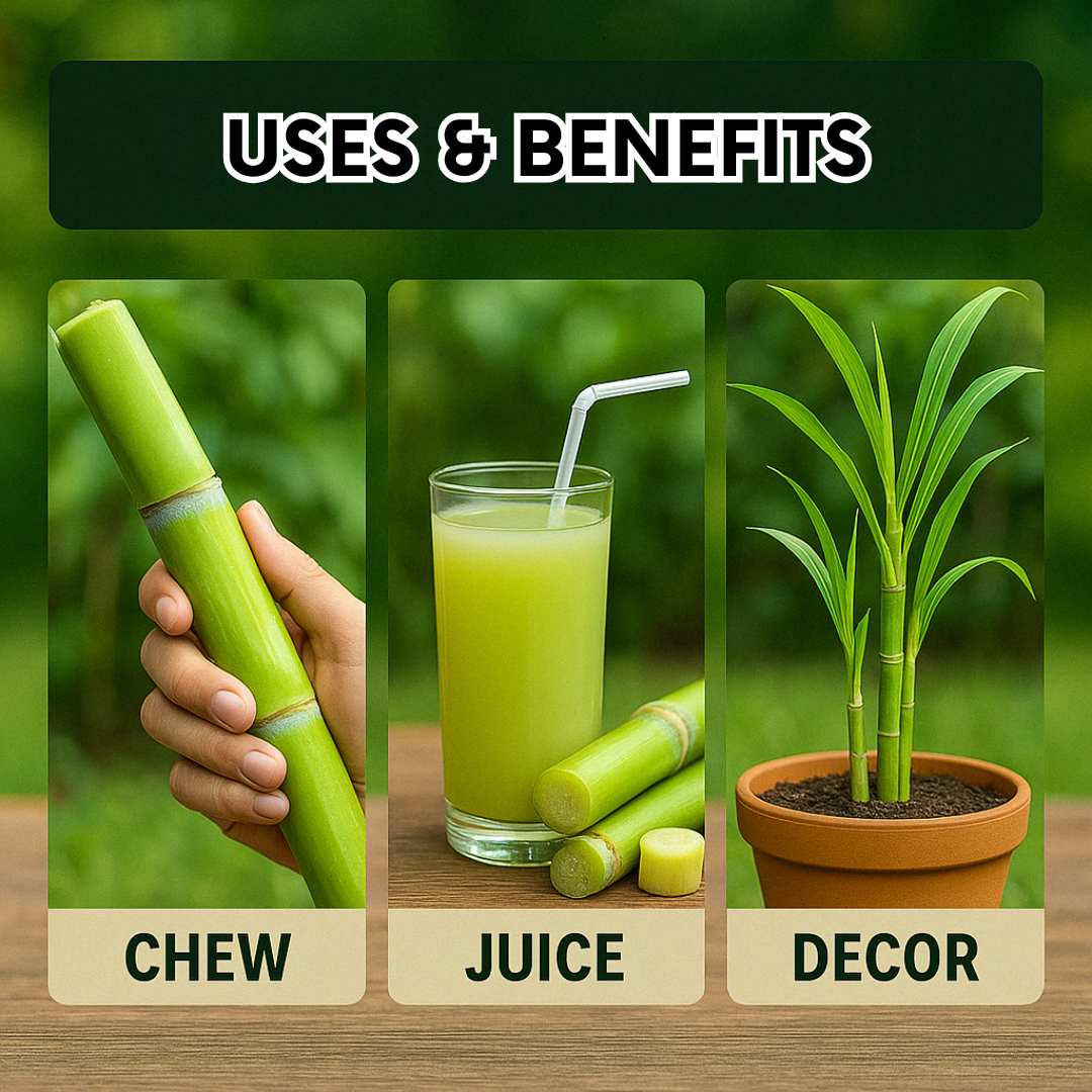 Sugarcane Seeds | BUY 1 GET 2 FREE + FREE Plant Booster