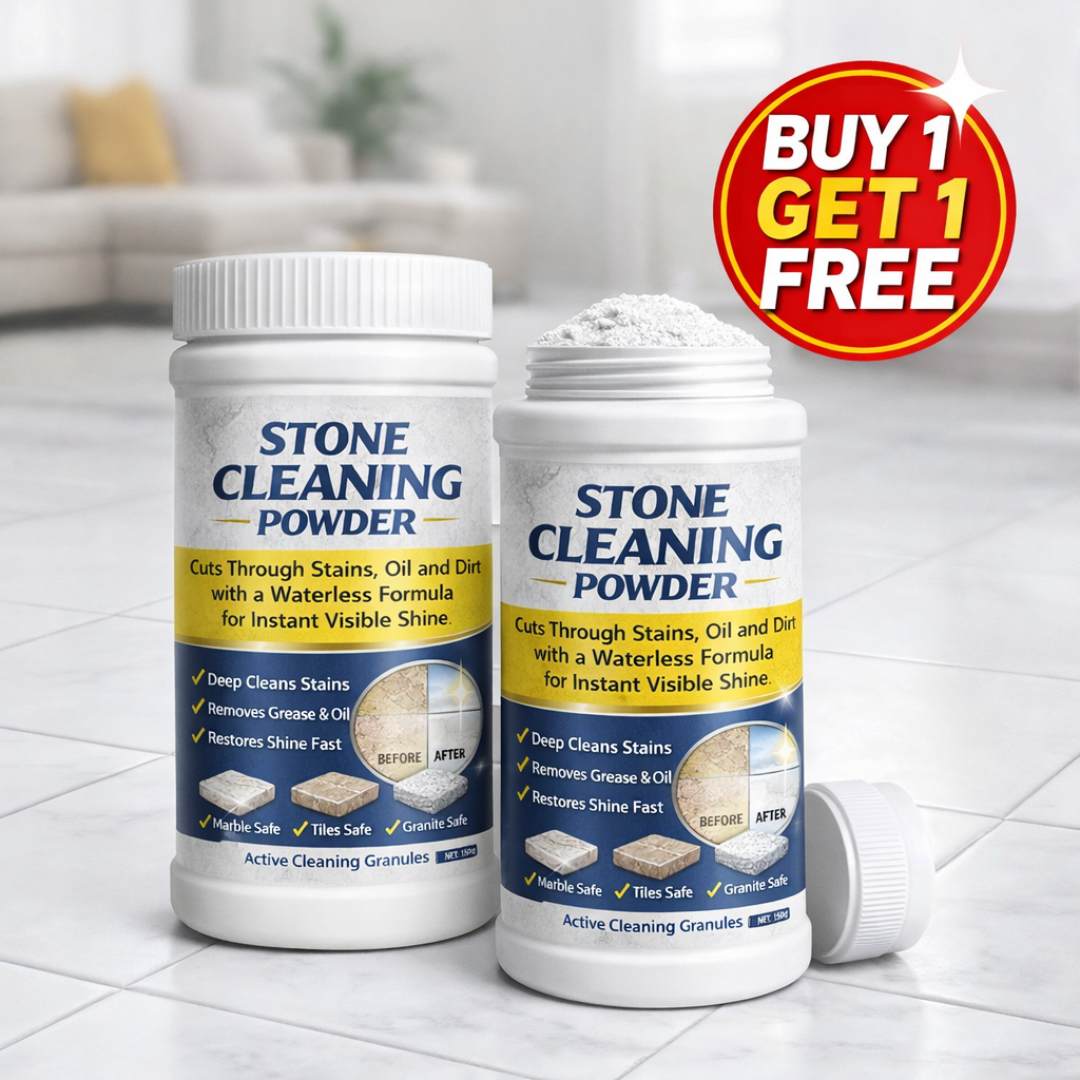 Stone Cleaning Powder – Deep Clean Stains, Oil & Dirt | Waterless Formula | Buy 1 Get 1 Free